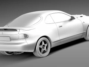 Toyota Celica ST 185 1990-1993 3D Model
