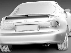 Toyota Celica ST 185 1990-1993 3D Model
