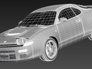 Toyota Celica ST 185 1990-1993 Model 3D