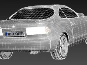 Toyota Celica ST 185 1990-1993 3D Model
