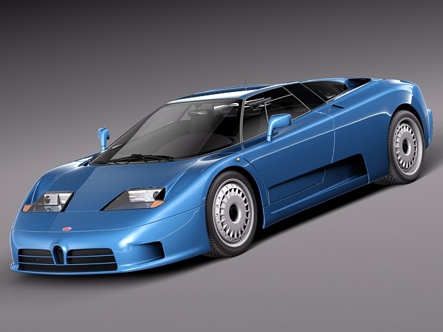 Bugatti EB110 19911995 Modelo 3D .c4d .max .obj .3ds .fbx .stl .blend 