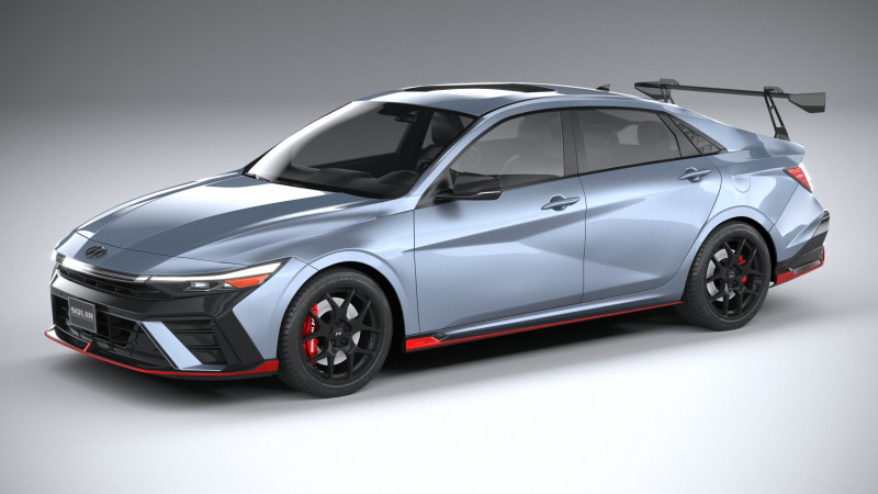 Hyundai Elantra N TCR Edition 2026 3D 模型 .c4d .max .obj .3ds .fbx .stl .blend 