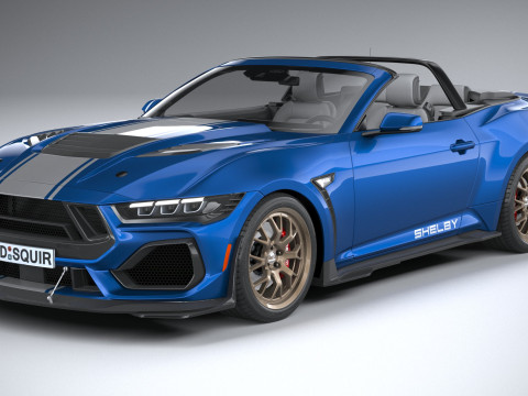 Shelby S650 Super Snake Convertible 2026 3D Model