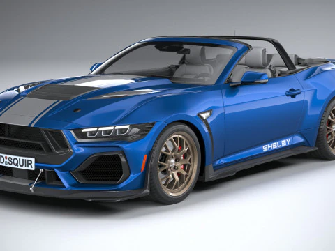 Shelby S650 Super Snake Convertible 2026 3D Model