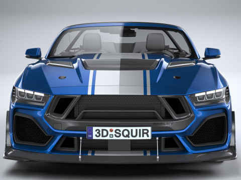 Shelby S650 Super Snake Convertible 2026 3D Model