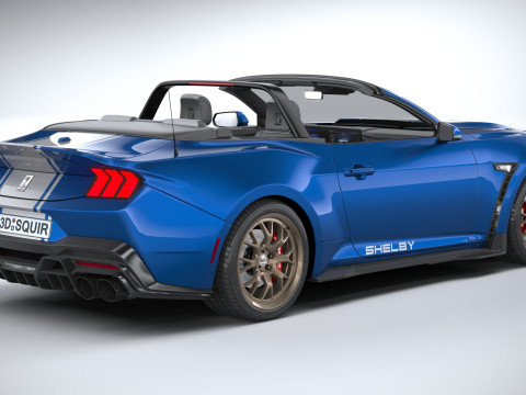Shelby S650 Super Snake Convertible 2026 3D Model