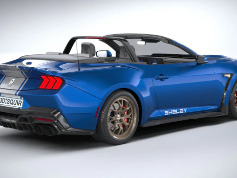 Shelby S650 Super Snake Convertible 2026 3D Model