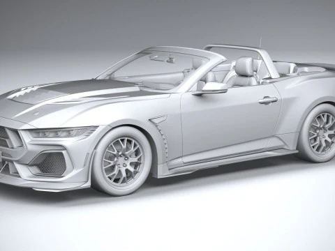 Shelby S650 Super Snake Convertible 2026 3D Model