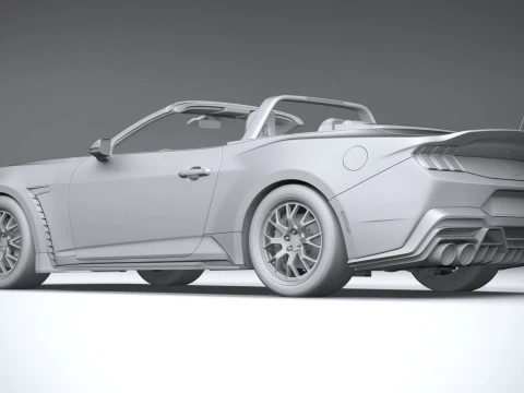 Shelby S650 Super Snake Convertible 2026 3D Model