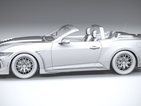 Shelby S650 Super Snake Convertible 2026 3D Model
