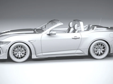 Shelby S650 Super Snake Convertible 2026 3D Model