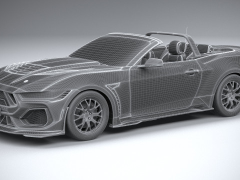 Shelby S650 Super Snake Convertible 2026 3D Model