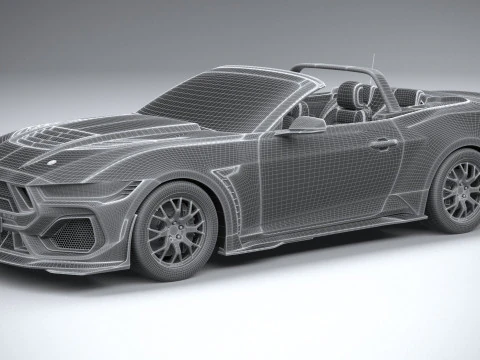 Shelby S650 Super Snake Convertible 2026 3D Model