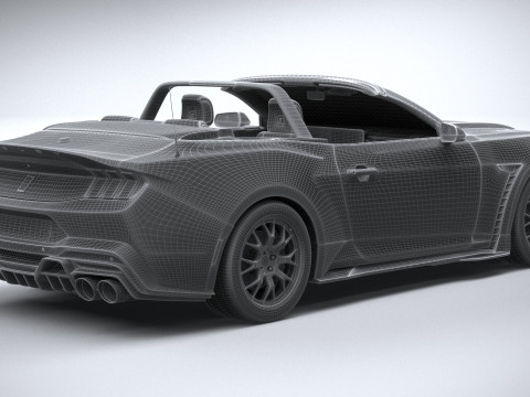Shelby S650 Super Snake Convertible 2026 3D Model