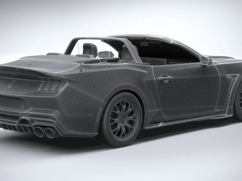 Shelby S650 Super Snake Convertible 2026 3D Model