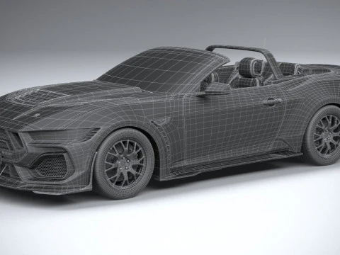 Shelby S650 Super Snake Convertible 2026 3D Model