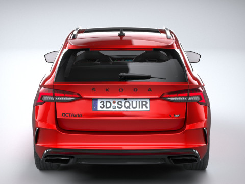 Skoda Octavia Combi RS Interior 2025 Model 3D