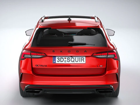 Interni Skoda Octavia Combi RS 2025 Modello 3D