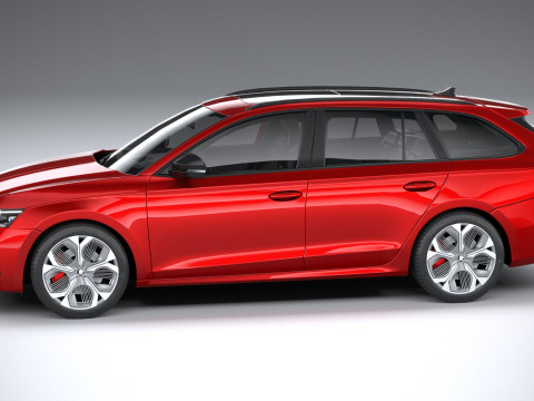 Skoda Octavia Combi RS Interior 2025 Model 3D