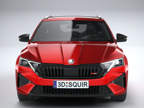 Interni Skoda Octavia Combi RS 2025 Modello 3D