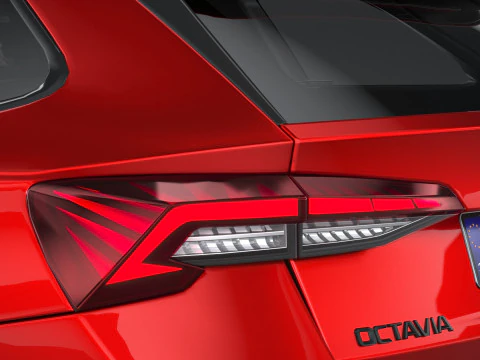 Interni Skoda Octavia Combi RS 2025 Modello 3D