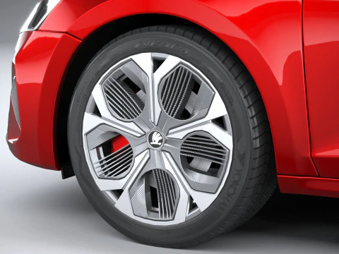 Interni Skoda Octavia Combi RS 2025 Modello 3D