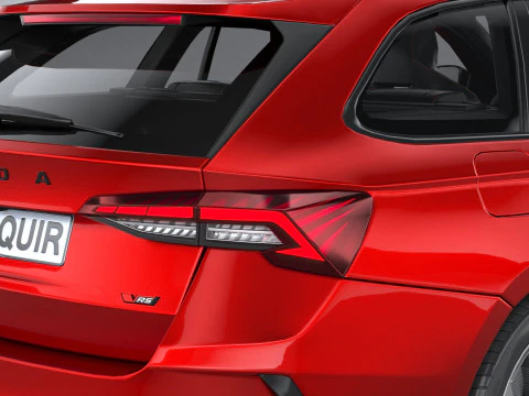 Interni Skoda Octavia Combi RS 2025 Modello 3D