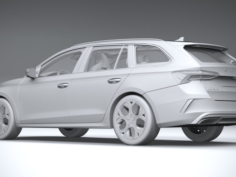 Skoda Octavia Combi RS Interior 2025 Model 3D