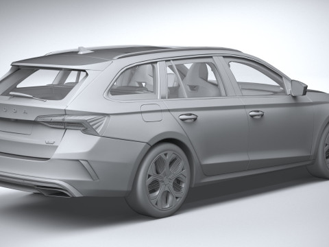 Skoda Octavia Combi RS Interior 2025 Model 3D
