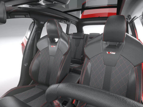 Interni Skoda Octavia Combi RS 2025 Modello 3D