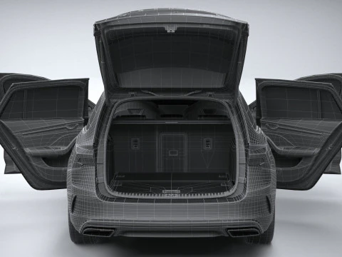 Interni Skoda Octavia Combi RS 2025 Modello 3D