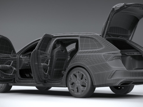 Skoda Octavia Combi RS Interior 2025 Model 3D
