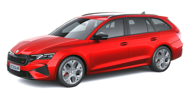 Skoda Octavia Combi RS Interior 2025 Modelo 3D .c4d .max .obj .3ds .fbx .stl .blend 