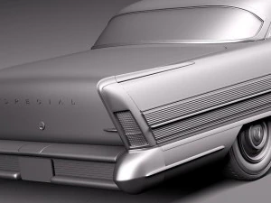 Buick Riviera Special Coupe 1958 3D Model