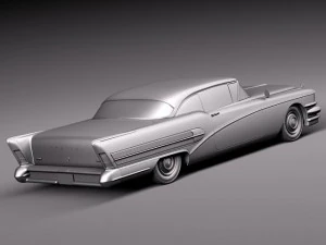 Buick Riviera Special Coupe 1958 3D Model