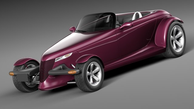 Plymouth Prowler Concept 1993 3D मॉडल .c4d .max .obj .3ds .fbx .stl .blend 