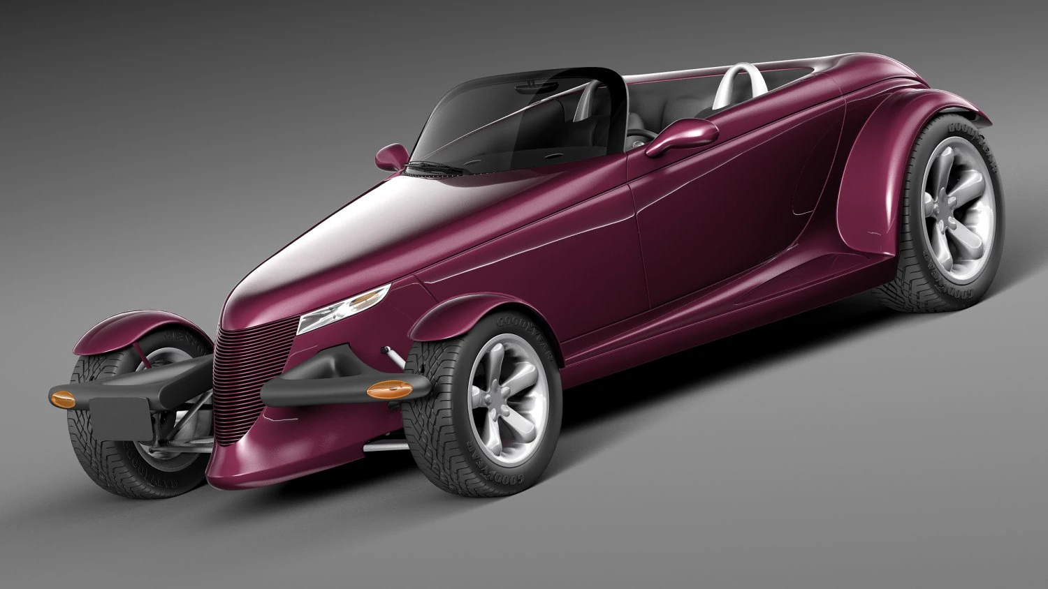 Plymouth Prowler Concept 1993 3D Model .c4d .max .obj .3ds .fbx .stl .blend 