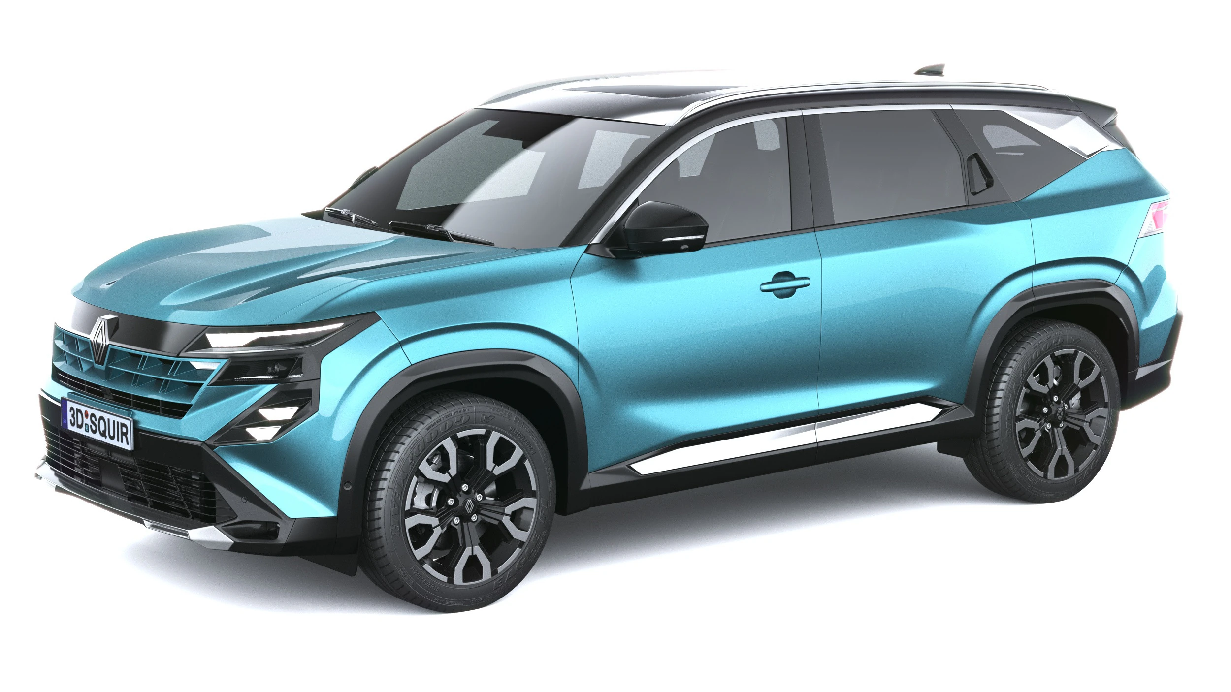 Renault Boreal 2026 3D Model .c4d .max .obj .3ds .fbx .stl .blend 
