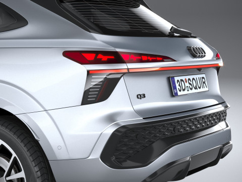 Audi Q3 Sportback S-Line 2026 3D Model