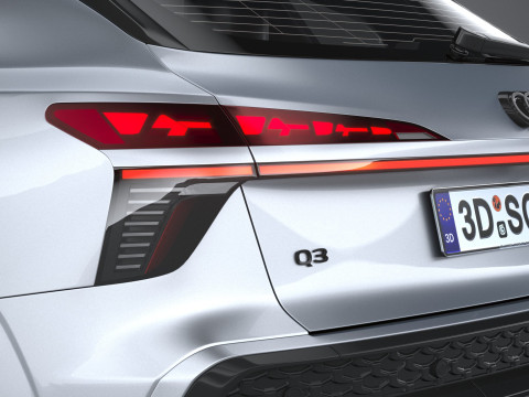 Audi Q3 Sportback S-Line 2026 3D Model