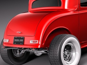 Model B 1932 Deuce Coupe 3D Model