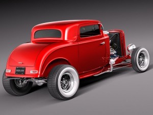 Model B 1932 Deuce Coupe 3D Model