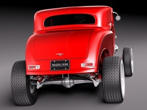 Model B 1932 Deuce Coupe 3D Model