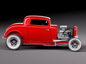 Model B 1932 Deuce Coupe 3D Model