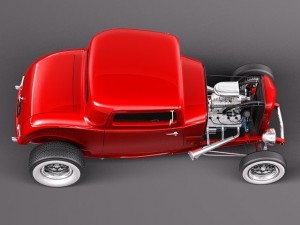 Model B 1932 Deuce Coupe 3D Model