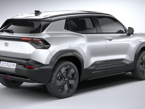 Interior Toyota Urban Cruiser 2025 LowPoly Modelo 3D