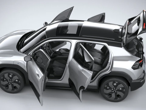 Interior Toyota Urban Cruiser 2025 LowPoly Modelo 3D