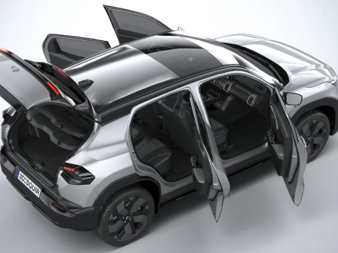 Interior Toyota Urban Cruiser 2025 LowPoly Modelo 3D