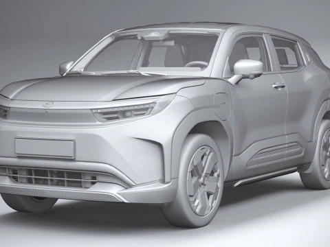 Interior Toyota Urban Cruiser 2025 LowPoly Modelo 3D