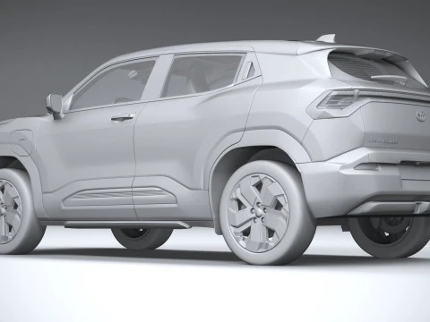 Interior Toyota Urban Cruiser 2025 LowPoly Modelo 3D